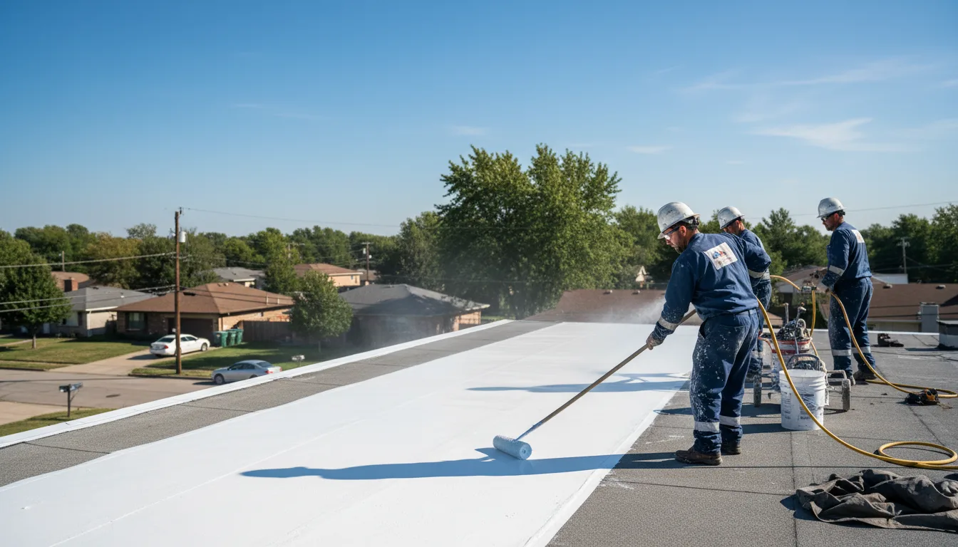 Commercial roof coating in Hudson, CO near me